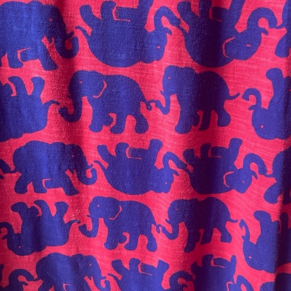 Lilly Pulitzer Pink and Blue Elephant dress. 3/4 sleeve cotton dress. Size XS - Picture 4 of 9